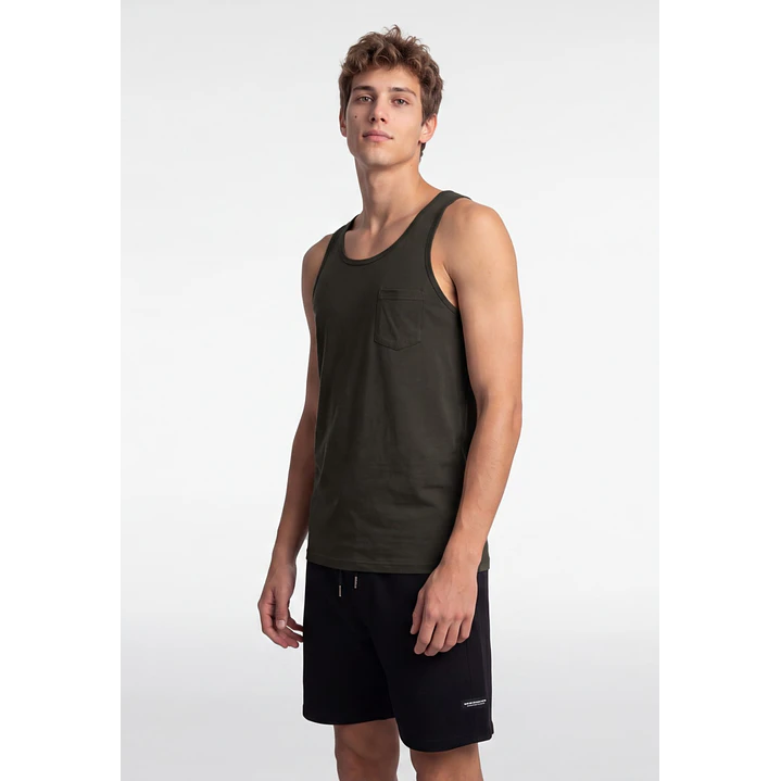 Sudadera Básica Hombre Verde 4