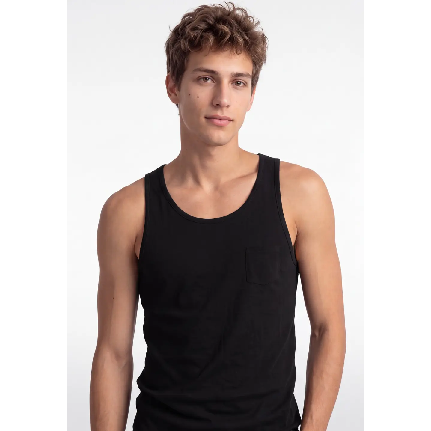 Sudadera Básica Hombre Negro 4