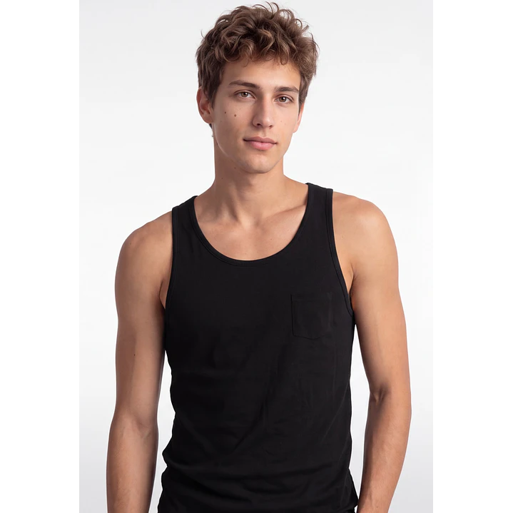 Sudadera Básica Hombre Negro 4