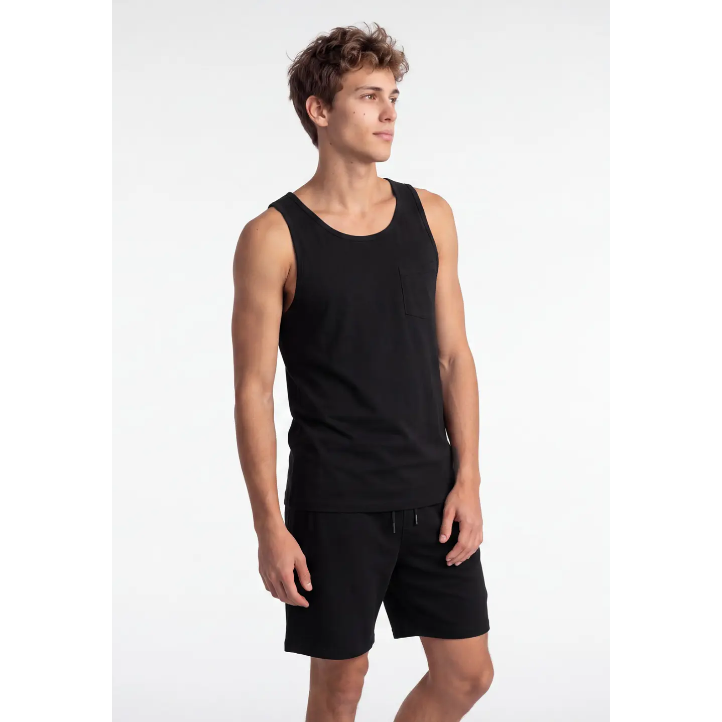 Sudadera Básica Hombre Negro 1
