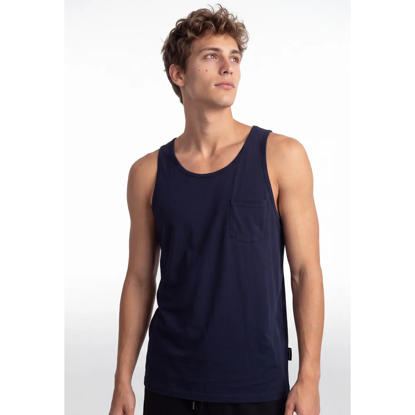 Sudadera Básica Hombre Azul 1