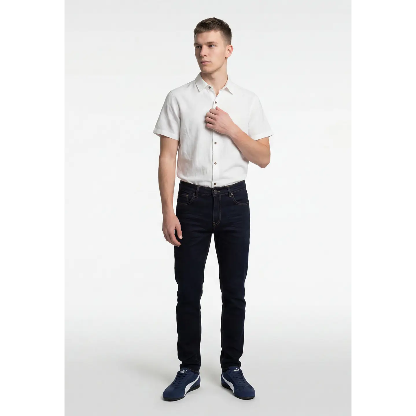 Jeans Slim Hombre Azul 4