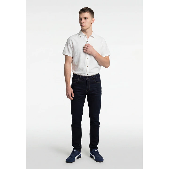 Jeans Slim Hombre Azul 4