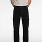 Jeans Contraste Cargo Hombre Negro - Miniatura 1