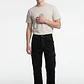 Jeans Contraste Cargo Hombre Negro - Miniatura 4
