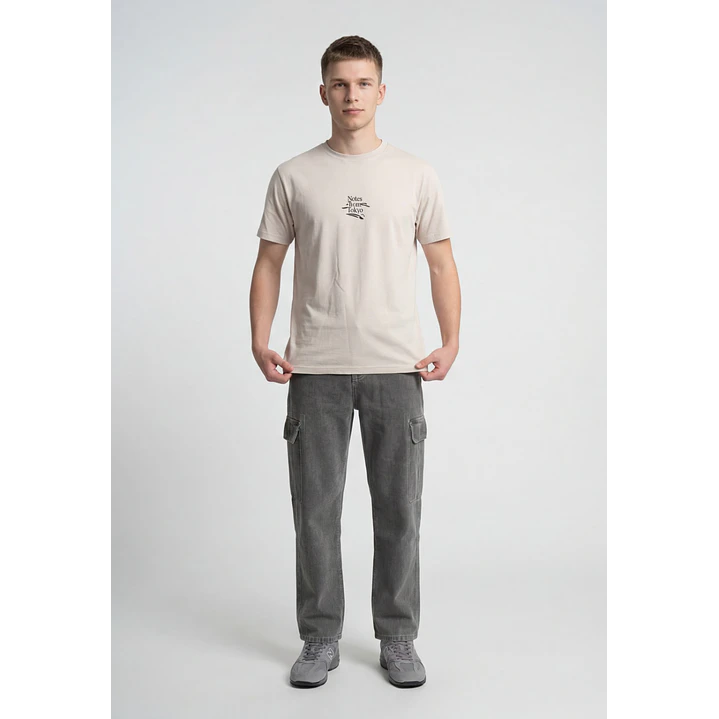 Jeans Contraste Cargo Hombre Café 3