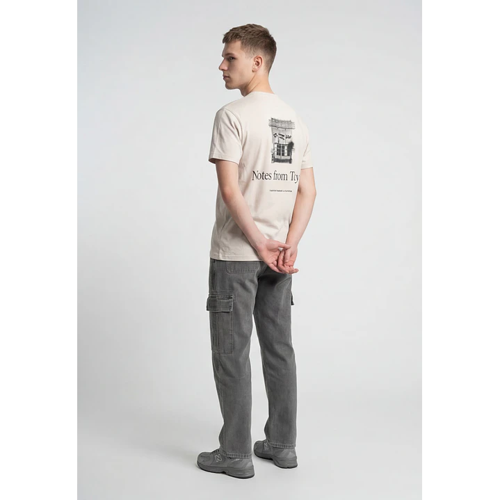Jeans Contraste Cargo Hombre Café 4