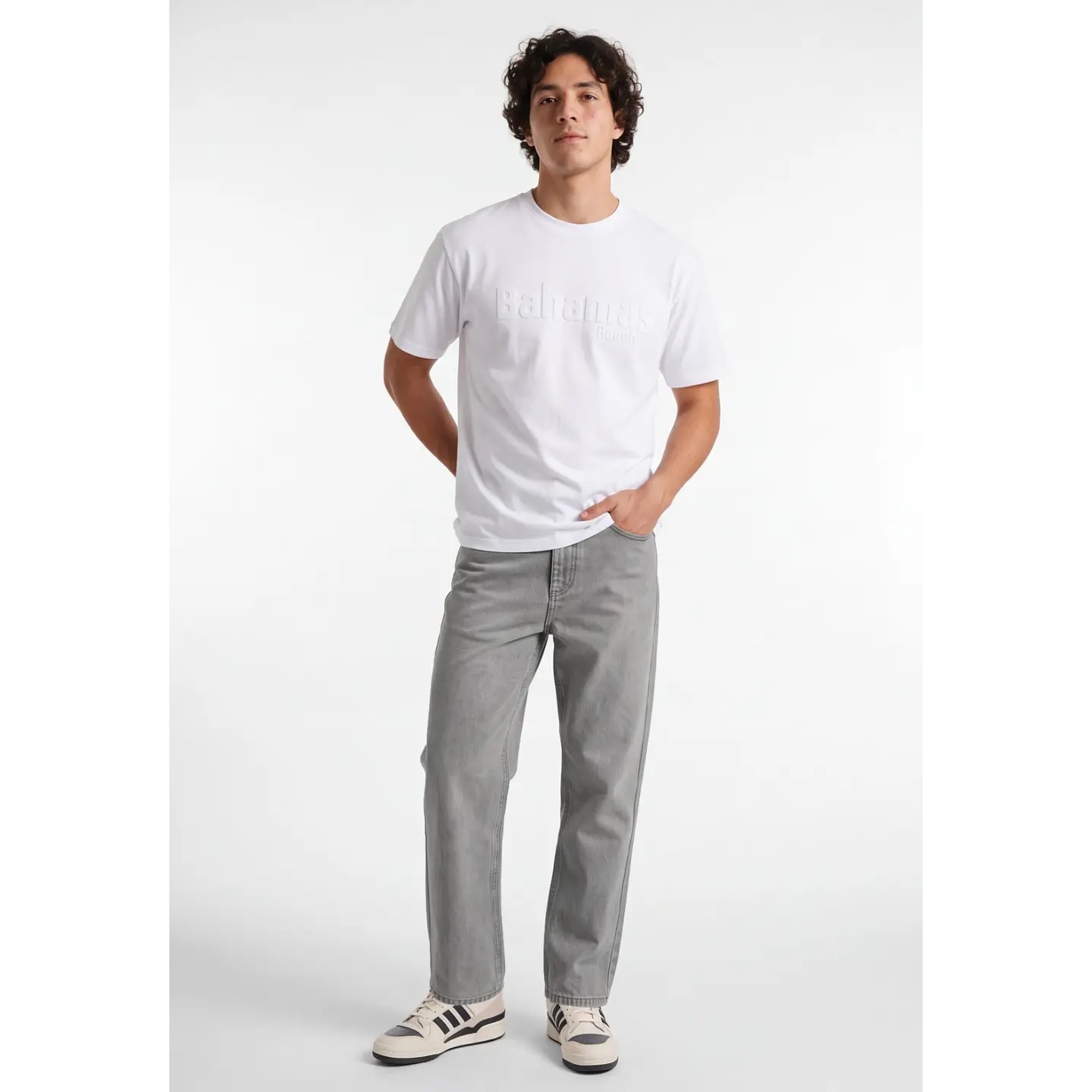 Jeans Baggy Hombre Gris 3