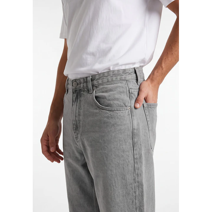 Jeans Baggy Hombre Gris 4