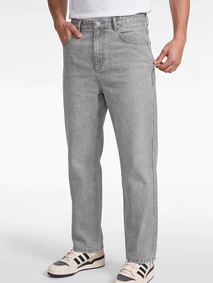 Jeans Baggy Hombre Gris