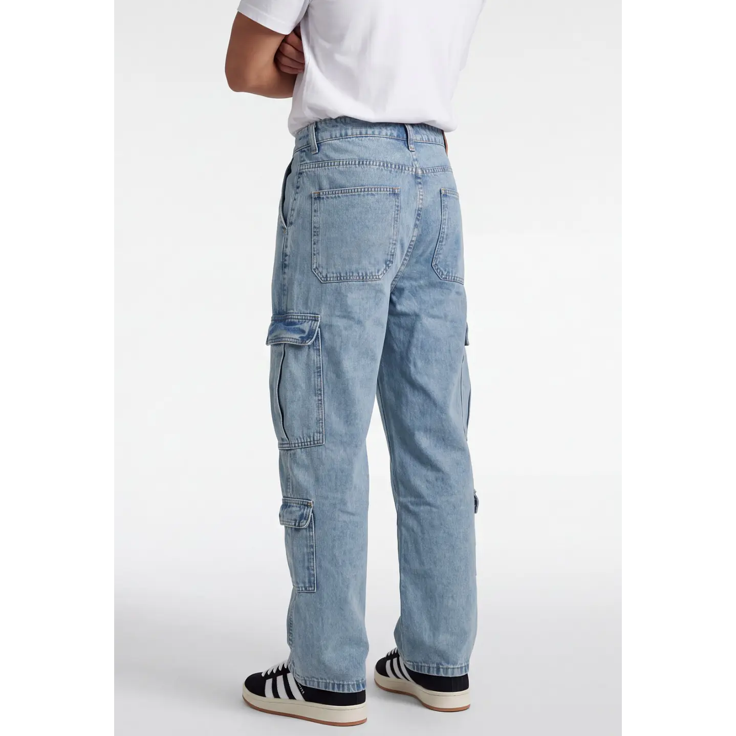 Jeans Cargo Hombre Azul 2