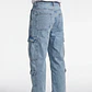 Jeans Cargo Hombre Azul - Miniatura 2