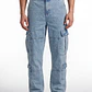 Jeans Cargo Hombre Azul - Miniatura 1