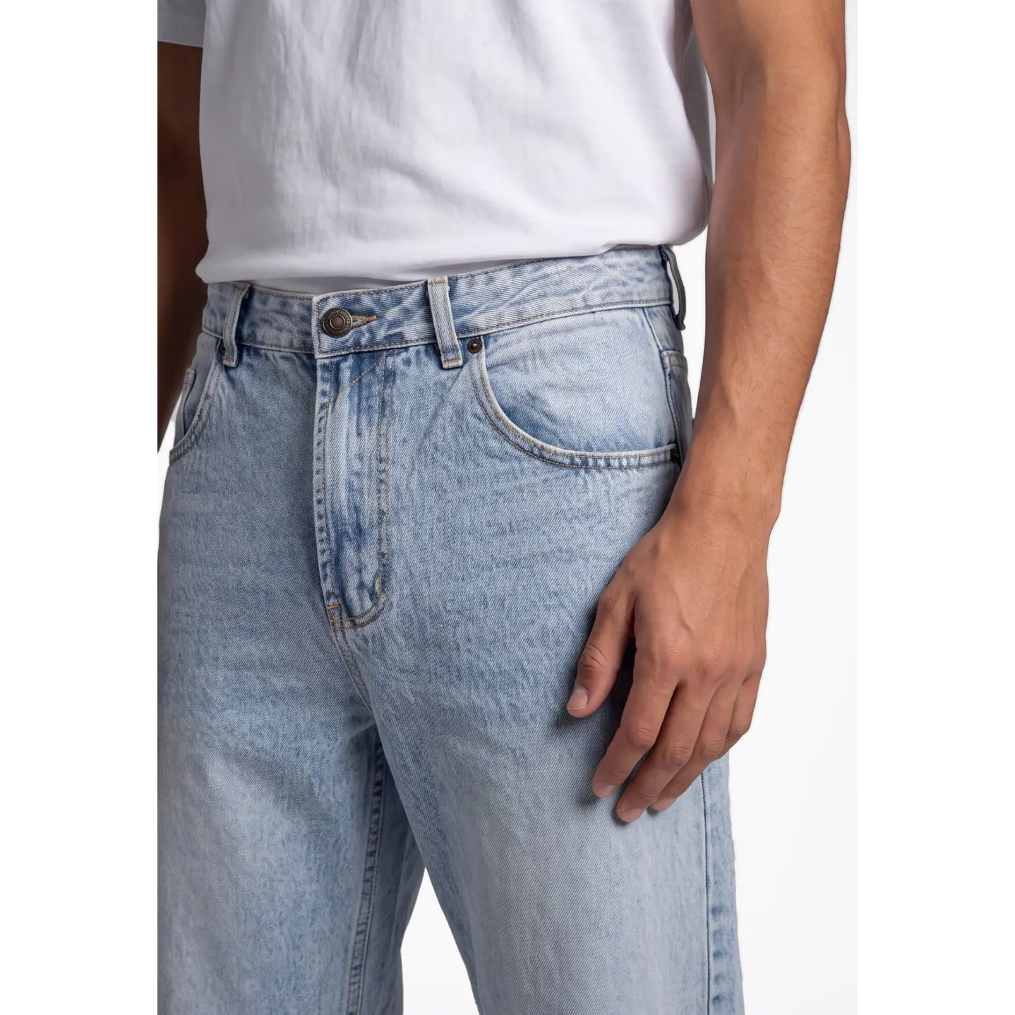 Jeans Loose Fit Hombre Celeste 4