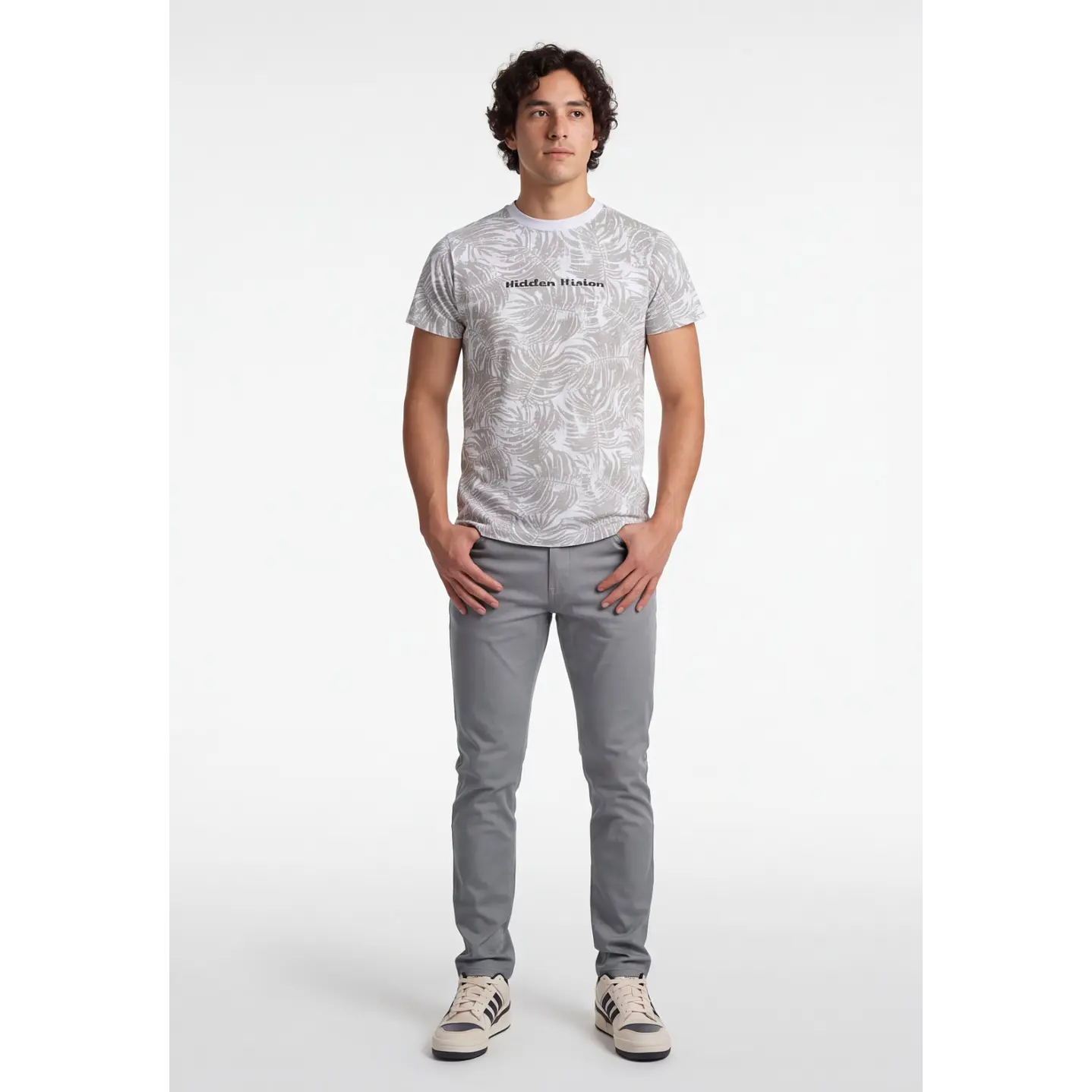 Jeans Slim Hombre Gris 3