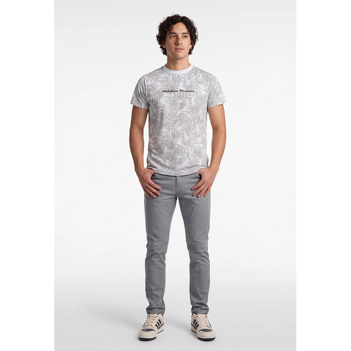 Jeans Slim Hombre Gris 3