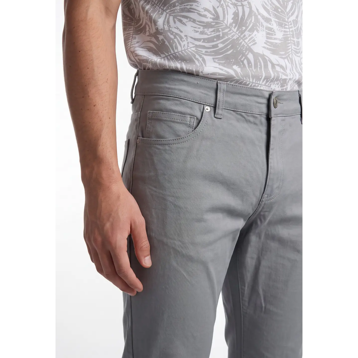 Jeans Slim Hombre Gris 4