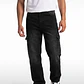 Jeans Procesado Cargo Hombre Negro - Miniatura 1