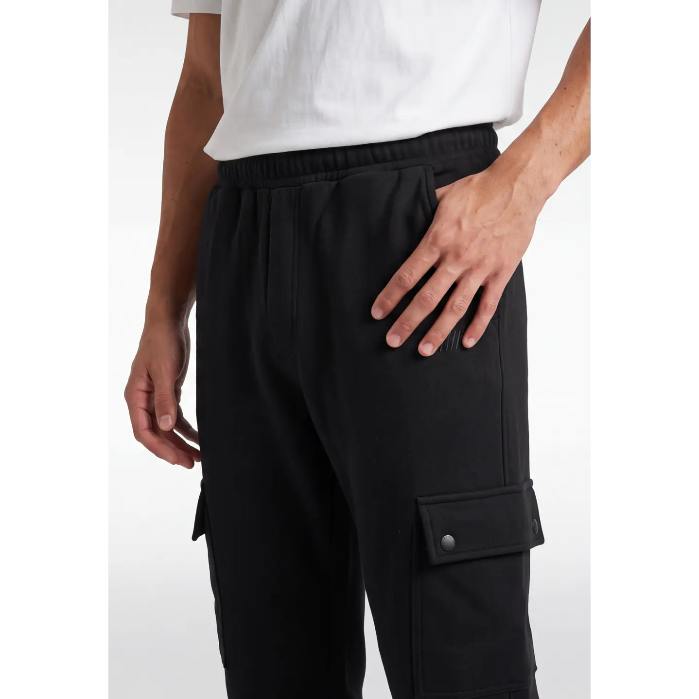 Buzo Ajustable Cargo Hombre Negro 4