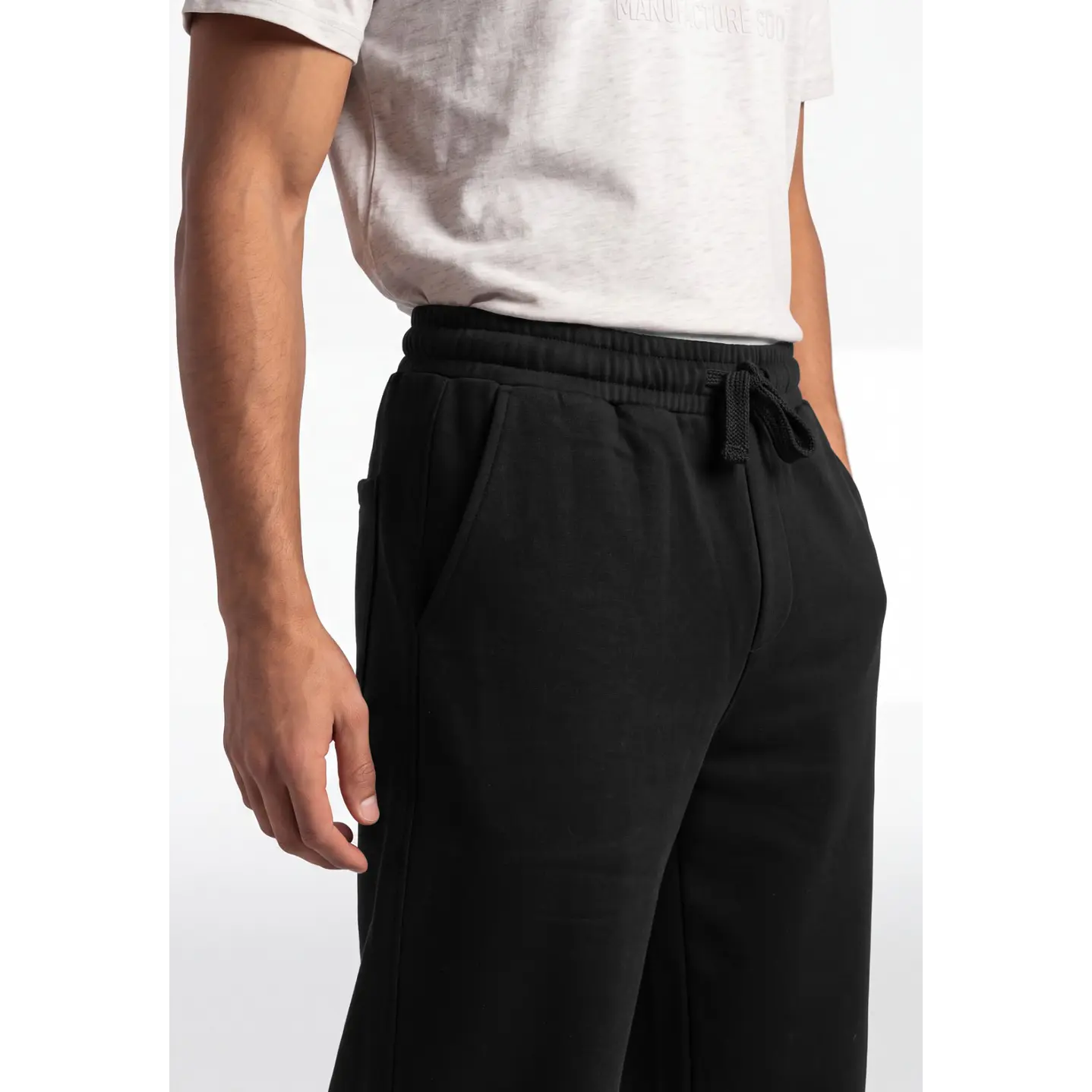 Buzo Super Baggy Hombre Negro 4
