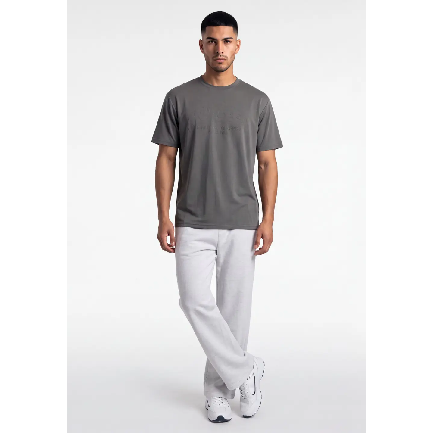 Buzo Super Baggy Hombre Gris 3