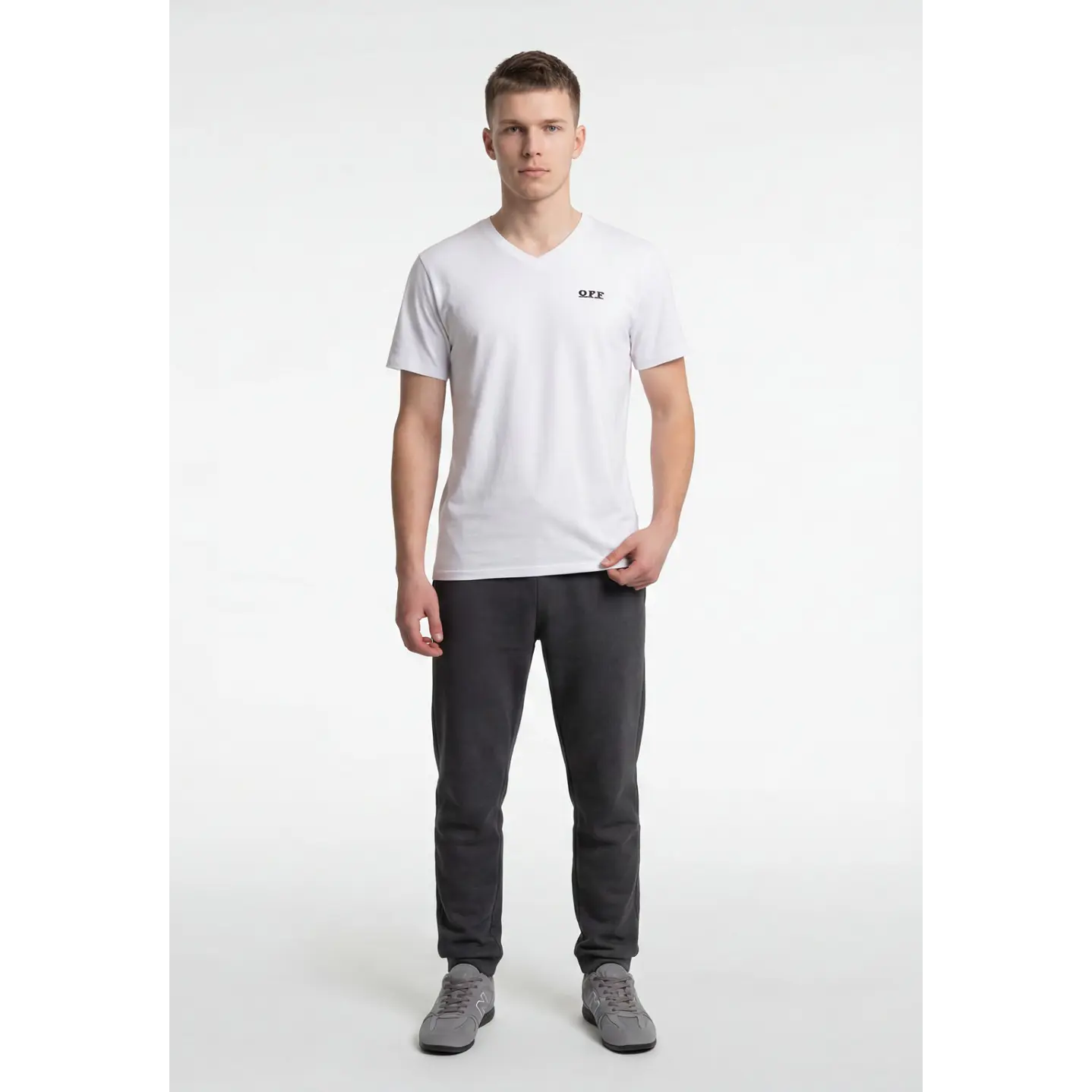 Buzo Básico Jogger Hombre Gris 3