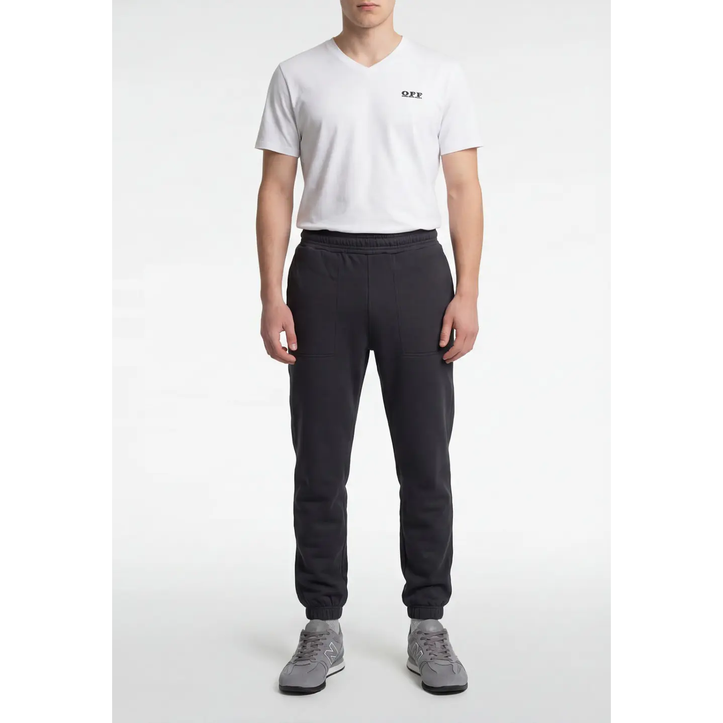 Buzo Básico Jogger Hombre Gris 1