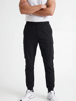 Pantalón Cargo Hombre Negro
