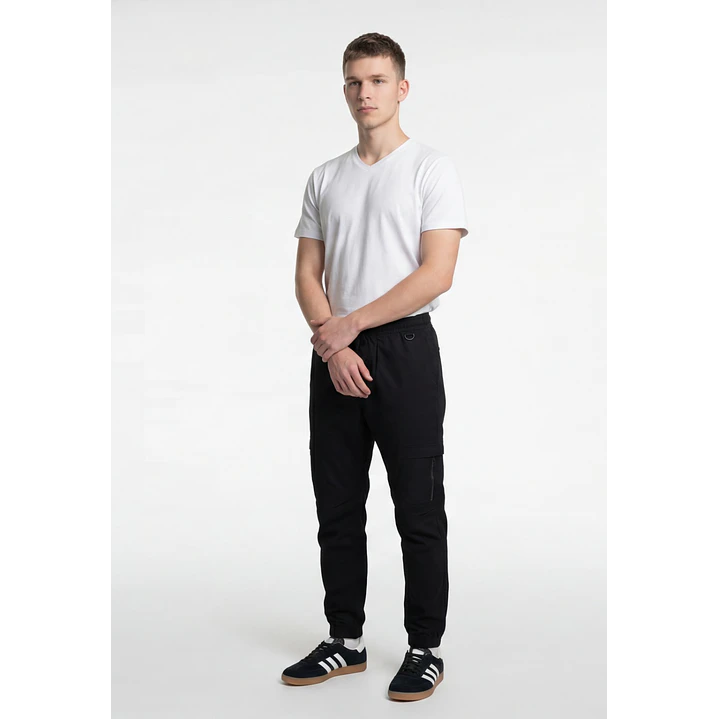 Pantalón Cargo Hombre Negro 4