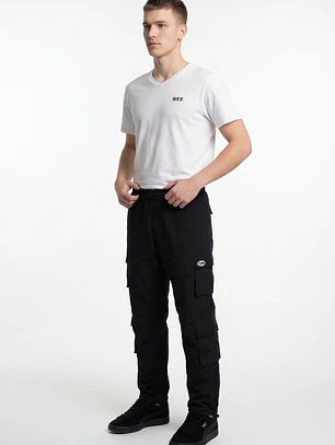 Pantalón Ajustable Cargo Hombre Negro