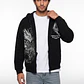 Polerón Oversized Con Cierre Hombre Negro - Miniatura 4