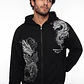 Polerón Oversized Con Cierre Hombre Negro - Miniatura 1