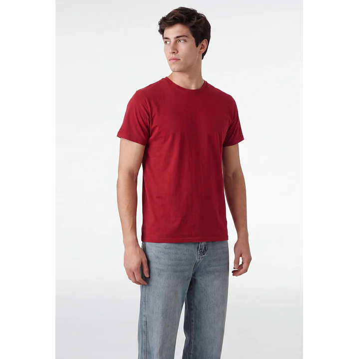 Polera Básica Hombre Rojo 1