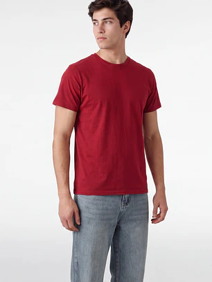 Polera Básica Hombre Rojo