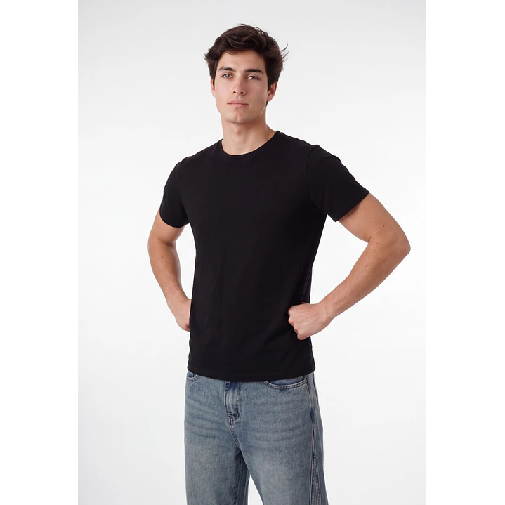 Polera Básica Hombre Negro 1