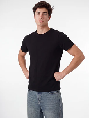 Polera Básica Hombre Negro
