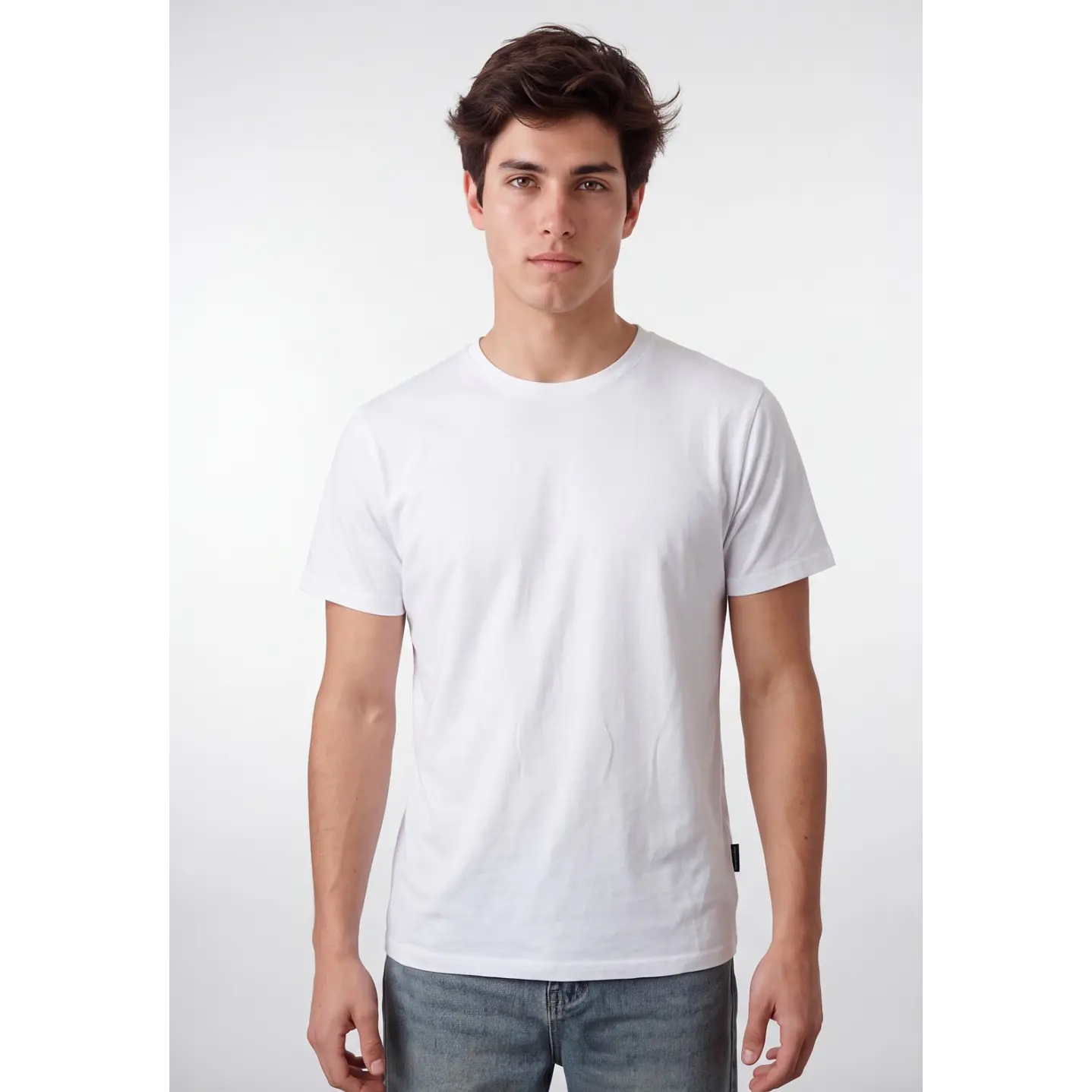 Polera Básica Hombre Blanco 1