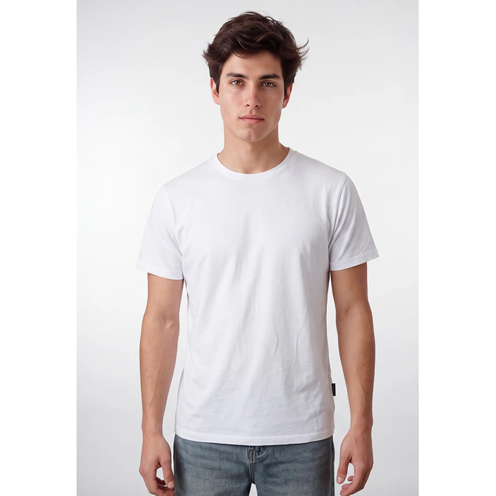 Polera Básica Hombre Blanco 1