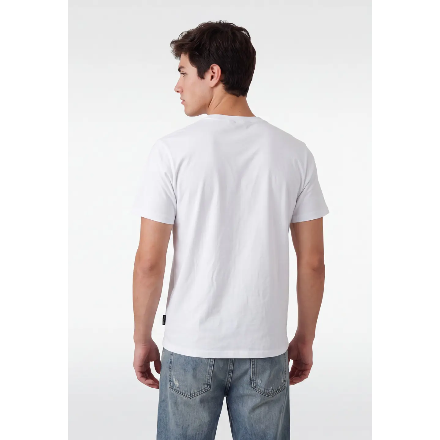 Polera Básica Hombre Blanco 2