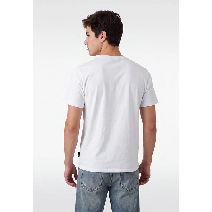 Polera Básica Hombre Blanco 2