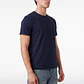 Polera Básica Hombre Azul - Miniatura 4