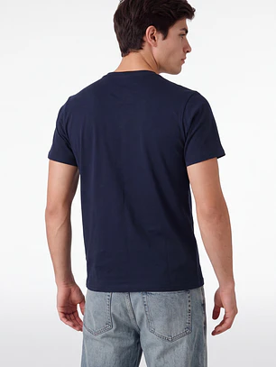 Polera Básica Hombre Azul