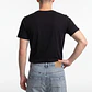 Polera Básica Cuello V Hombre Negro - Miniatura 2
