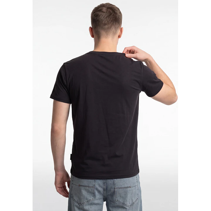 Polera Básica Cuello V Hombre Gris 2