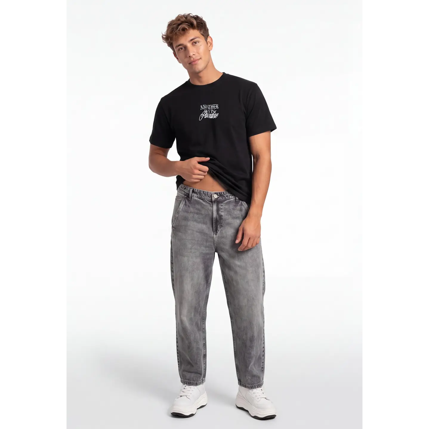 Polera Gallery Hombre Negro 3