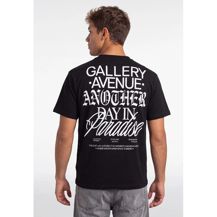 Polera Gallery Hombre Negro 1