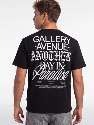 Polera Gallery Hombre Negro