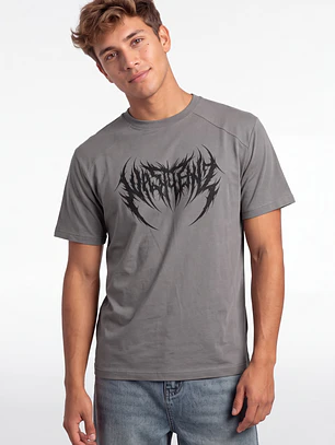 Polera Death Metal Hombre Gris