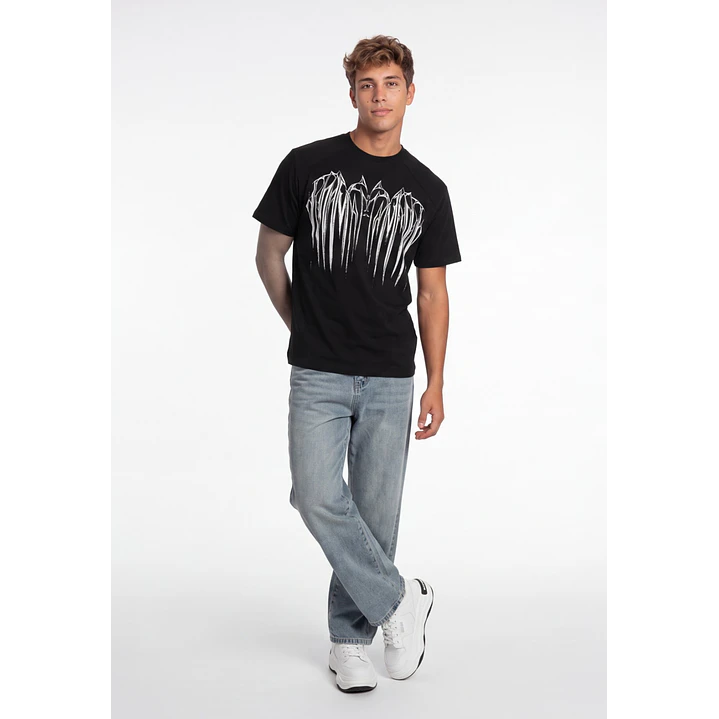 Polera Death Metal Hombre Negro 3