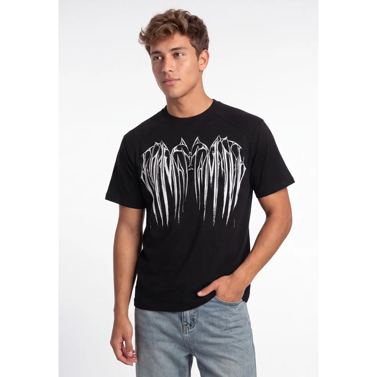 Polera Death Metal Hombre Negro 1